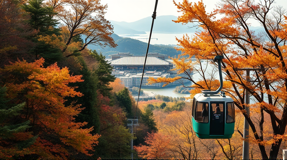 ⑤びわ湖バレイ(滋賀・大津)——琵琶湖×紅葉の絶景をロープウェイで10分